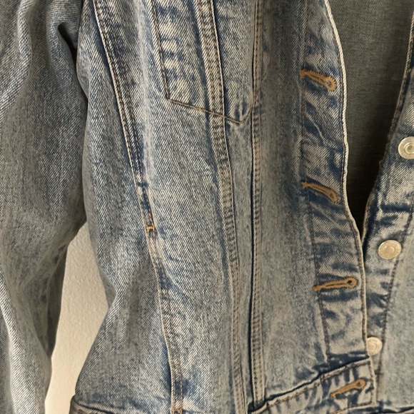 ZARA DENIM JACKET BLUE - Picture 5 of 6